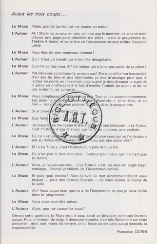 Les programmes de Théatre de l\